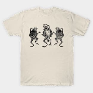 Dancing Frog Vintage 90s Tattoo Style Tshirt, Retro Y2k Frog Lovers Shirt, Funny Dance Toad 2000s Shirt, Funny Frog Meme, Joke T-Shirt